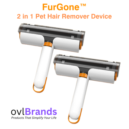 FurGone™ 2 In 1 Pet Hair Removal Roller Multifunctional Portable Washable Hair Removal Brush Pet Supplies