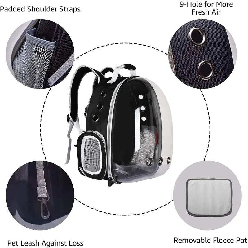 PetPack™ Backpack, Kitty Dog Cute Carrier Small Pet Transporter